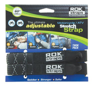 ROK Pack Straps 12 to 42 inch, black reflective